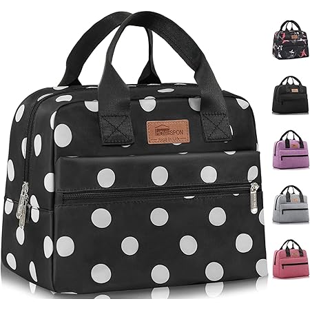 Unycos - Sac Isotherme Repas 7L Pour Hommes, Femmes Et Enfants, Épaissir Sac Lunch Box Étanches Avec Doublure Intérieure D'Aluminium, Lunch Bag Portable Pour École, Bureau, Pique-Nique (Gris Clair