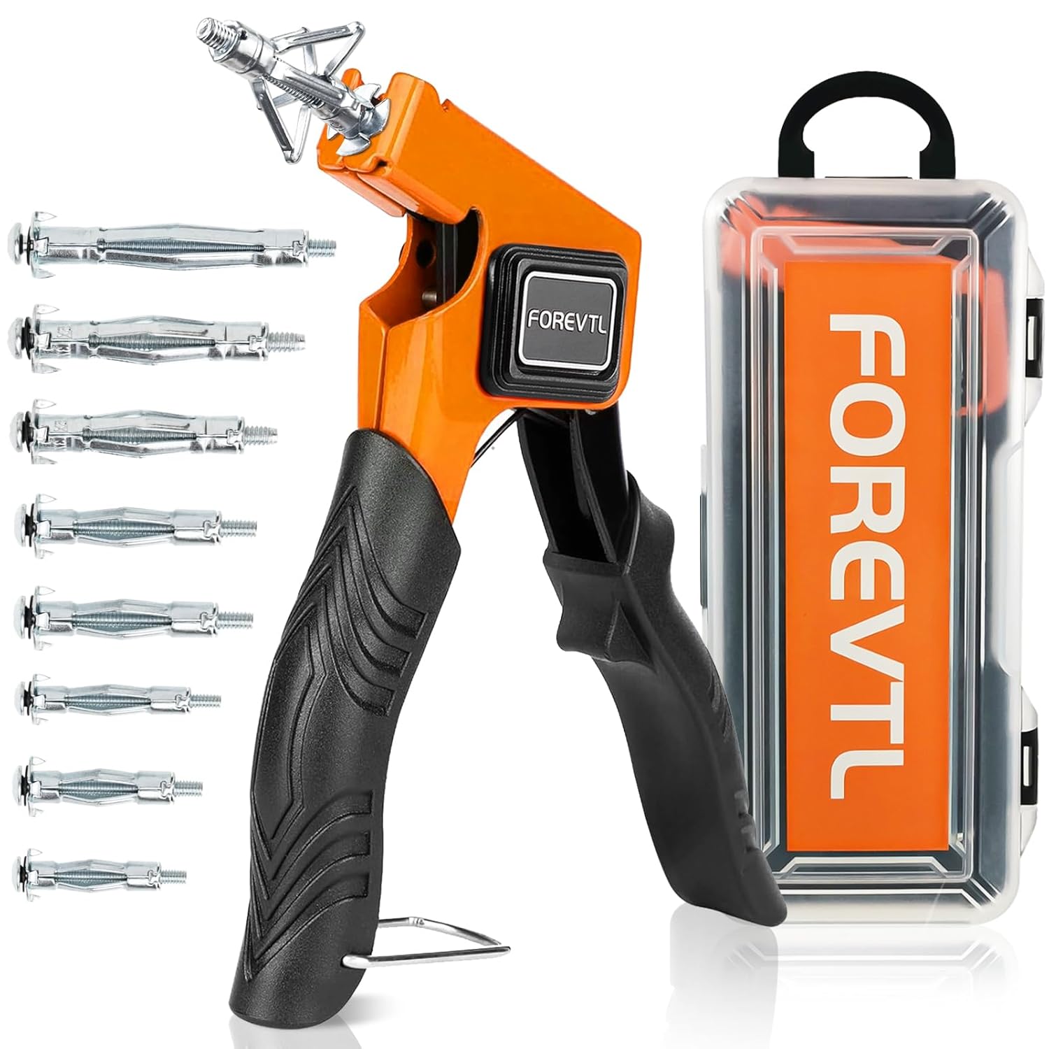 Molly Bolts for Drywall & Plaster Walls (0.12"-1.52"), 32PCS in 8 Sizes Screws with Molly Bolts Setting Tool, Heavy Duty Hollow Wall Anchors Perfect for TV, Picture & Mirror, Holds Up to 65lbs
