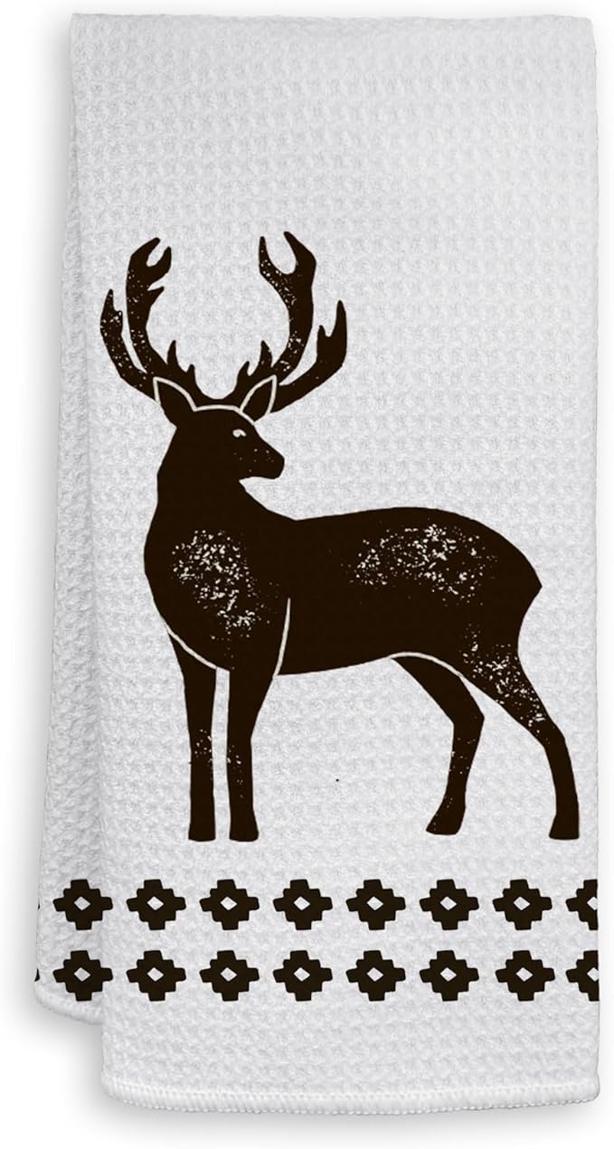 HIWX Vintage Wild Animal Sika Deer Camping Decorative