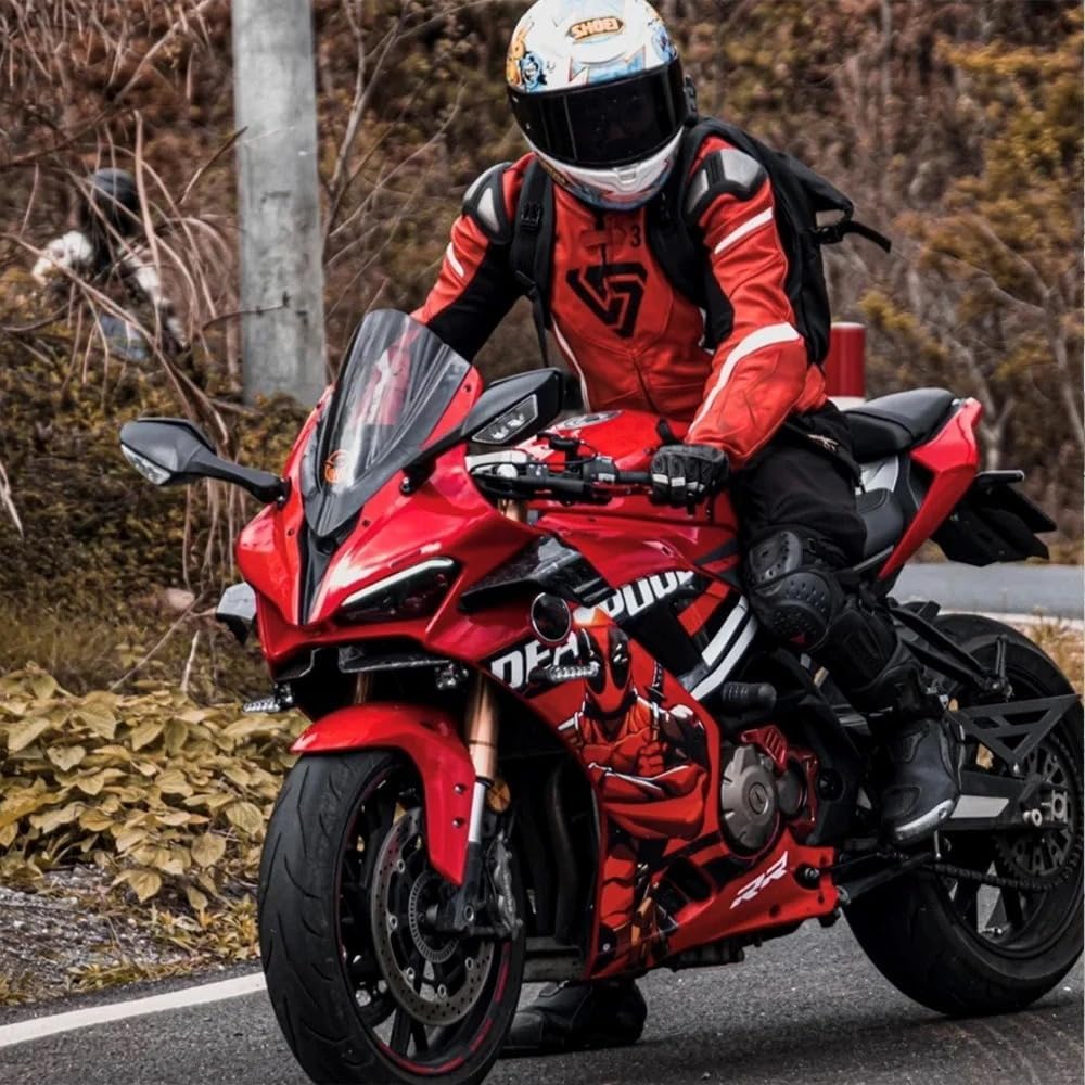 Motorcycle Mirrors With Turn Signals Rearview Side Mirror Adjustable Compatible with KAWASAKI ZX6R ZX10R ZX25R | EX 250 300 400 650 FOR CBR300R CBR500R CBR600RR CBR650R | FZ6R