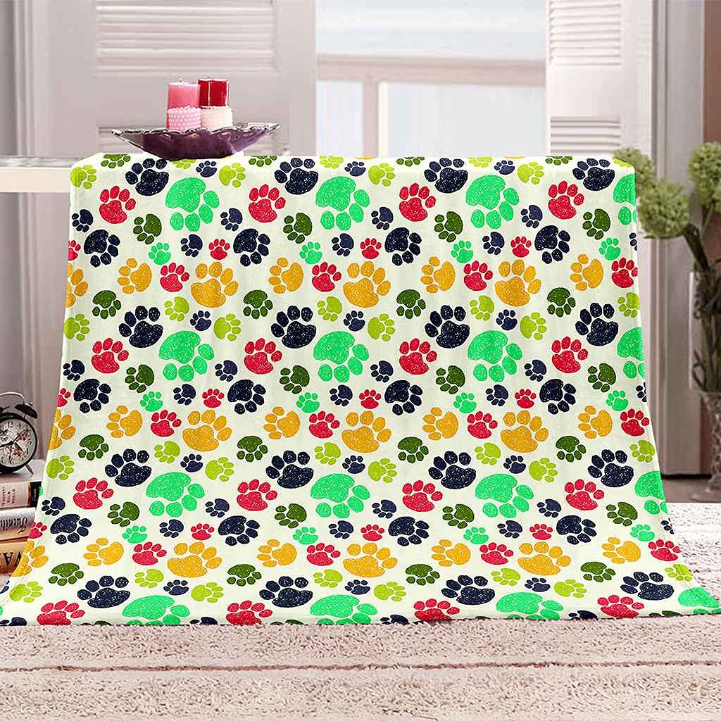 Plaid empreintes animales 3D pour des soirées cocooning chaleureuses en famille