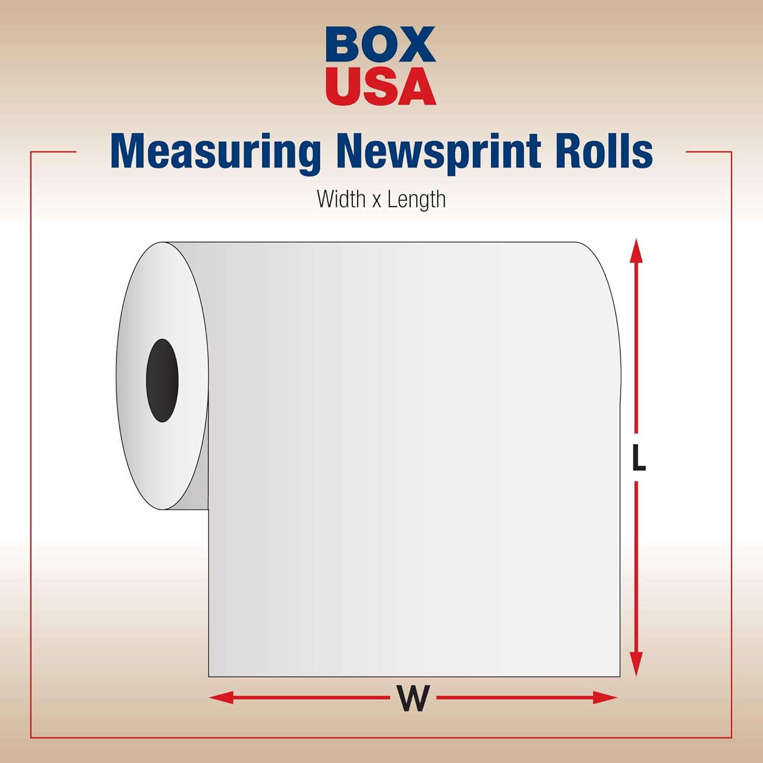 BOX USA Newsprint Packing Paper Roll, 1440' Length x 20" Width, 100% Recycled, White, Great for Moving, Storing, and Packing : Industrial & Scientific