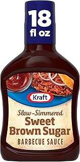 Kraft Sweet Brown Sugar Slow-Simmered Barbecue BBQ Sauce, 18 oz Bottle