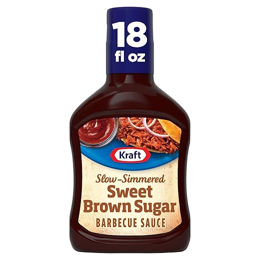 Kraft Sweet Brown Sugar Slow-Simmered Barbecue BBQ Sauce, 18 oz Bottle