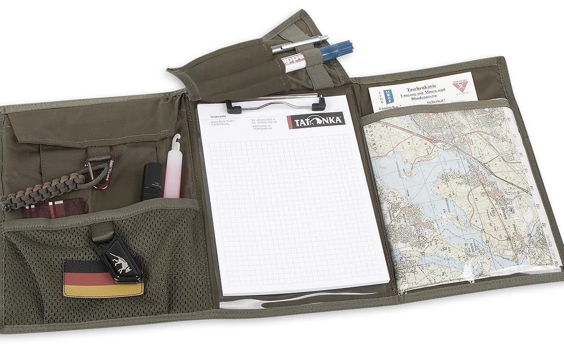 Tasmanian Tiger Unisex Tt Pilotpad torba na dokumenty, oliwkowo-szaro-oliwkowa, 24 x 18 2 cm UE