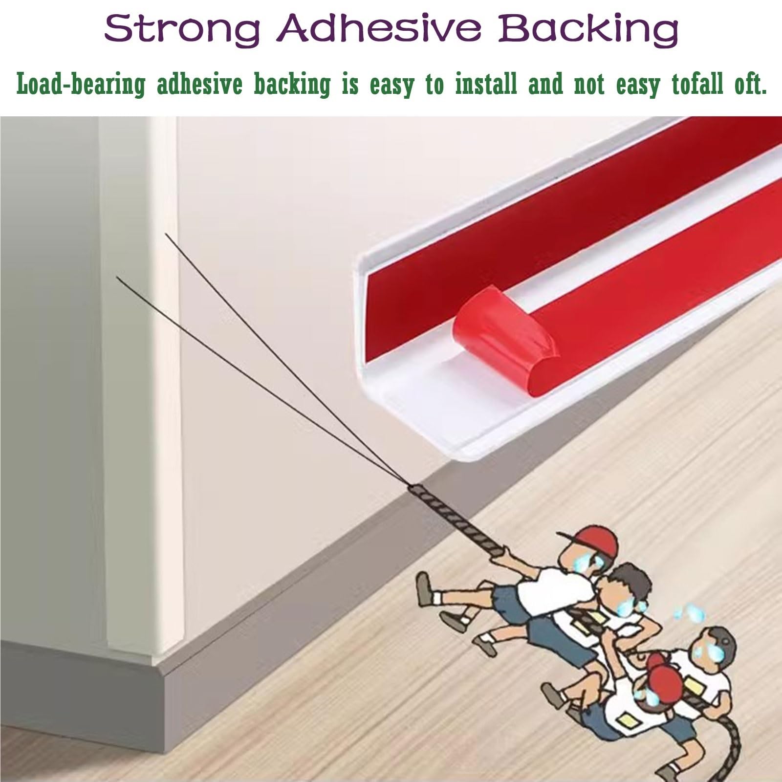 paraspigoli muro Protezione angolare per pareti interne per bordi di telai di porte/spigoli vivi/tavoli in vetro, protezione angolare in PVC ad alta(D,L x W 60 x 4.5cm/2.0' x 1.8")
