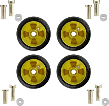 Caltric 48 and 54 Decks AM125172 Deck Wheel Kit Compatible with John Deere 325 335 345 355D 425 445 455