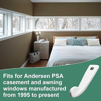 Windows Lock Handle 1361916 for Andersen Casement/Awning1995 to Present | Lock Handle for Andersen Casement and Awning Windows Lock Handle White