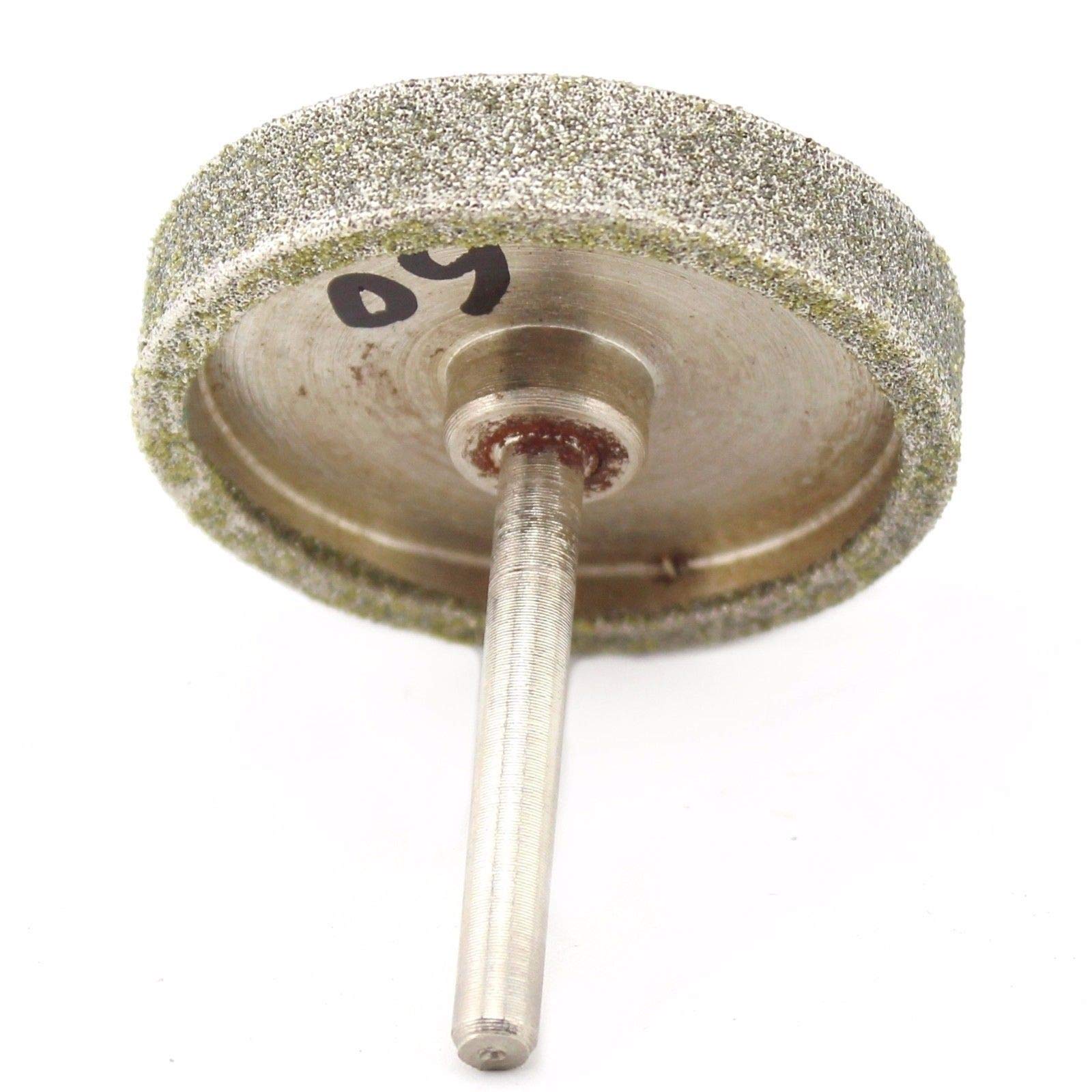 Muela de rectificado cilíndrica con puntas montadas 60 mm y 2-3/8" recubierta diamante wanglan(150 Medium)