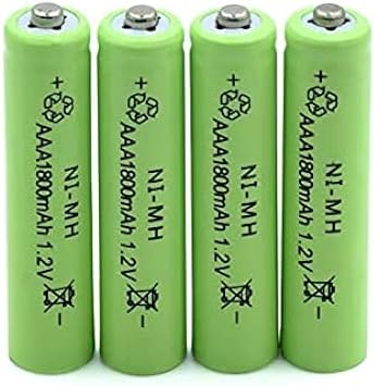 1.2v 1800mAh AAA Rechargeable, HR03 LR03 Ni MH Cells, 4 Pieces