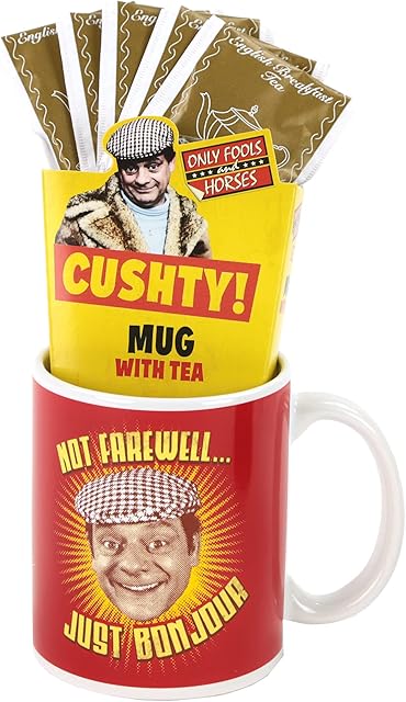 Only Fools and Horses Mugs for Men and Women - Ideal Only Fools and Horses Gifts for Fans in Del Boy Design - Novelty Mug Gift Set with Tea Bags - Great Dad Mug or Grandad Mug