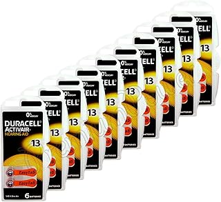 Duracell Type 13 Hearing Aid Batteries, 8 Count - 36 per case.