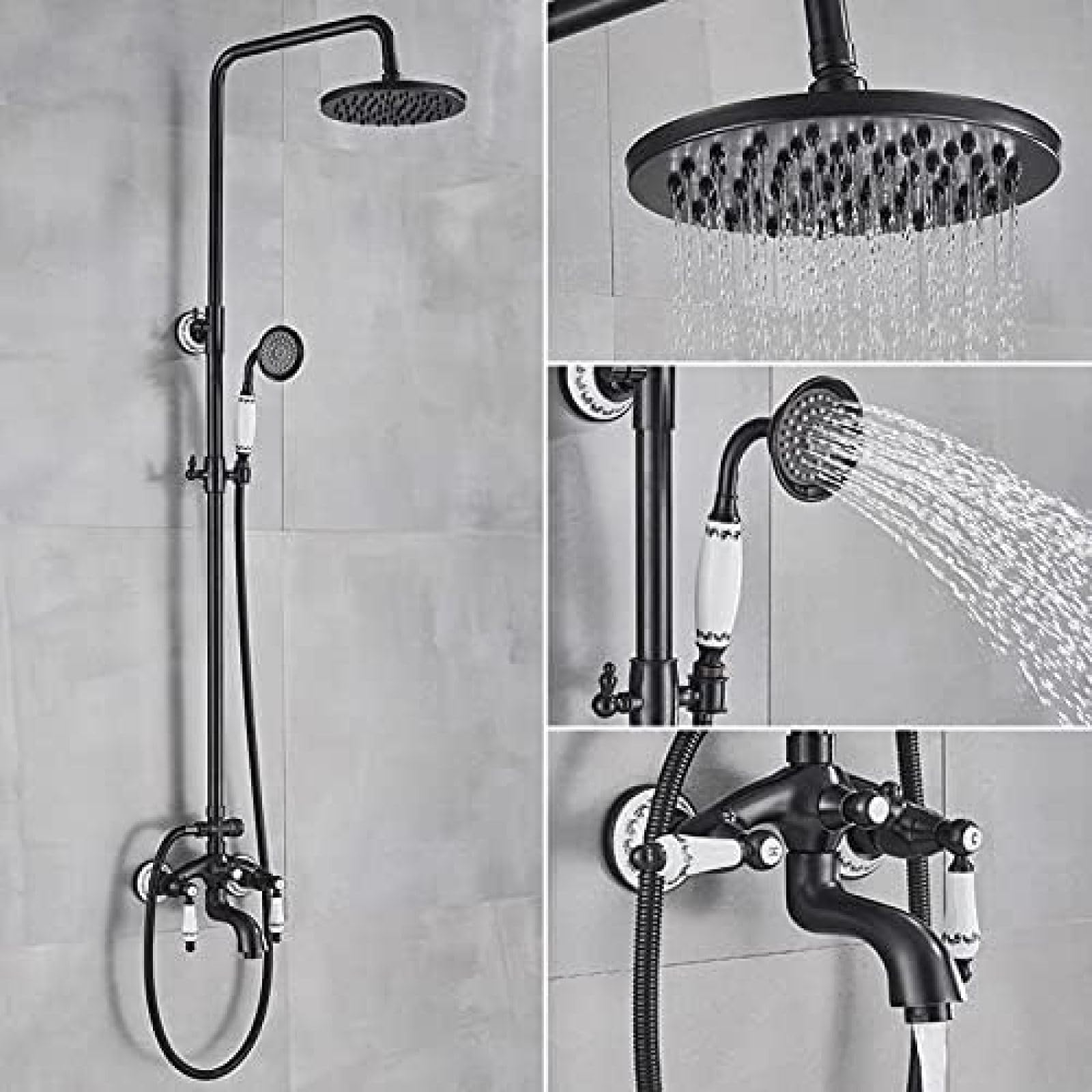 Ducha Panel Torre Sistema LED Lluvia Cascada Bañera Chorro Masaje Cuerpo