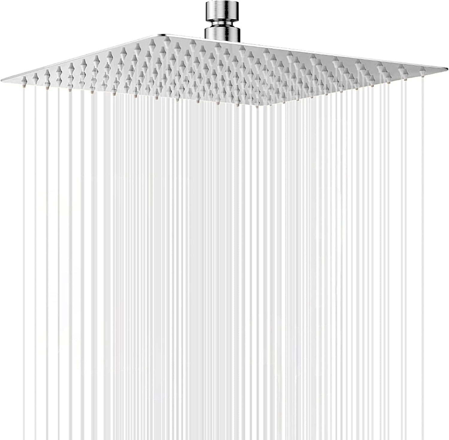 Soffione doccia a pioggia doccia bagno Amatur doccia lusso soffione doccia 12 pollici soffione doccia a pioggia cromato (30 x 30 cm)