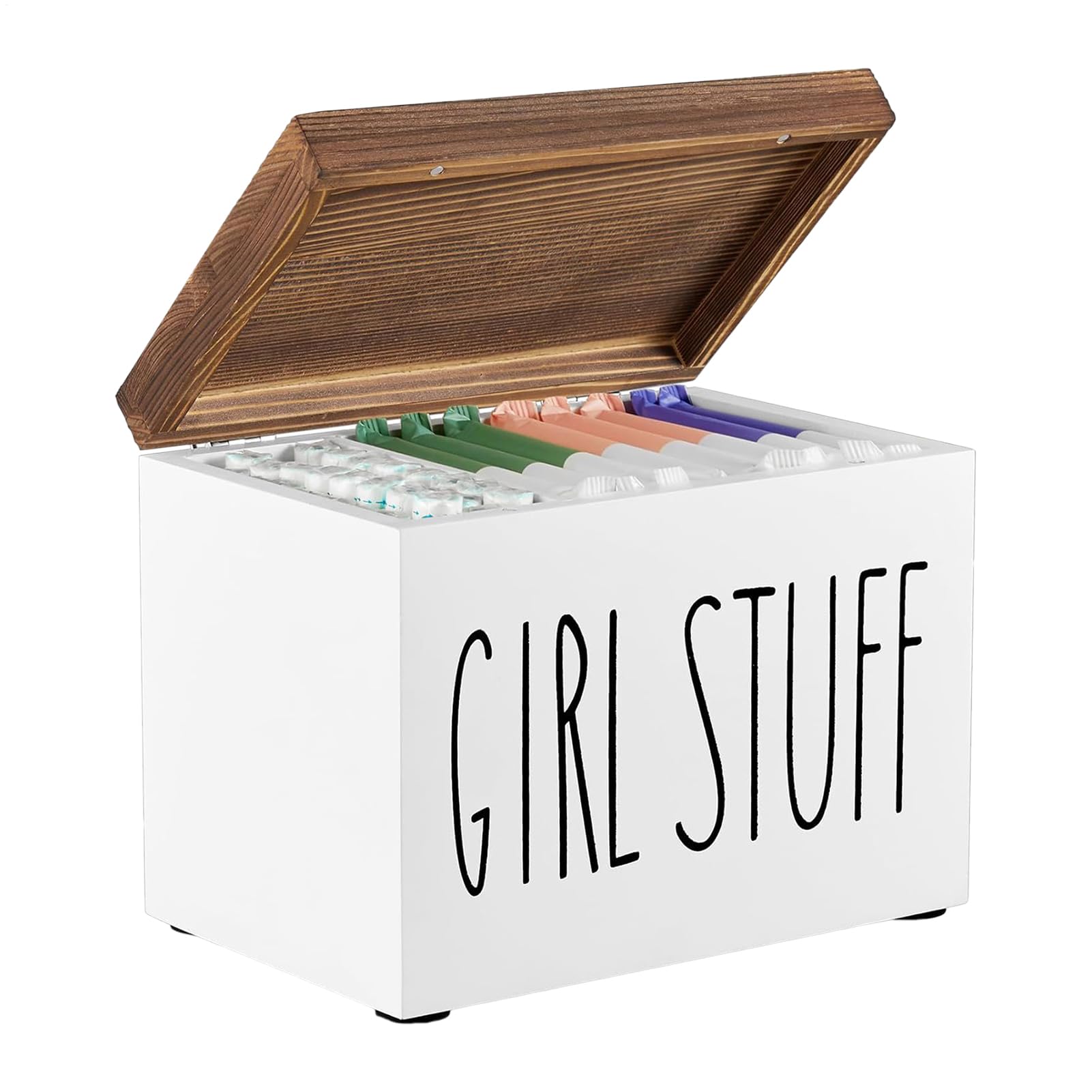 Boîte à Tampons et Rangement pour Produits Hygiéniques Féminins de Salle de Bain