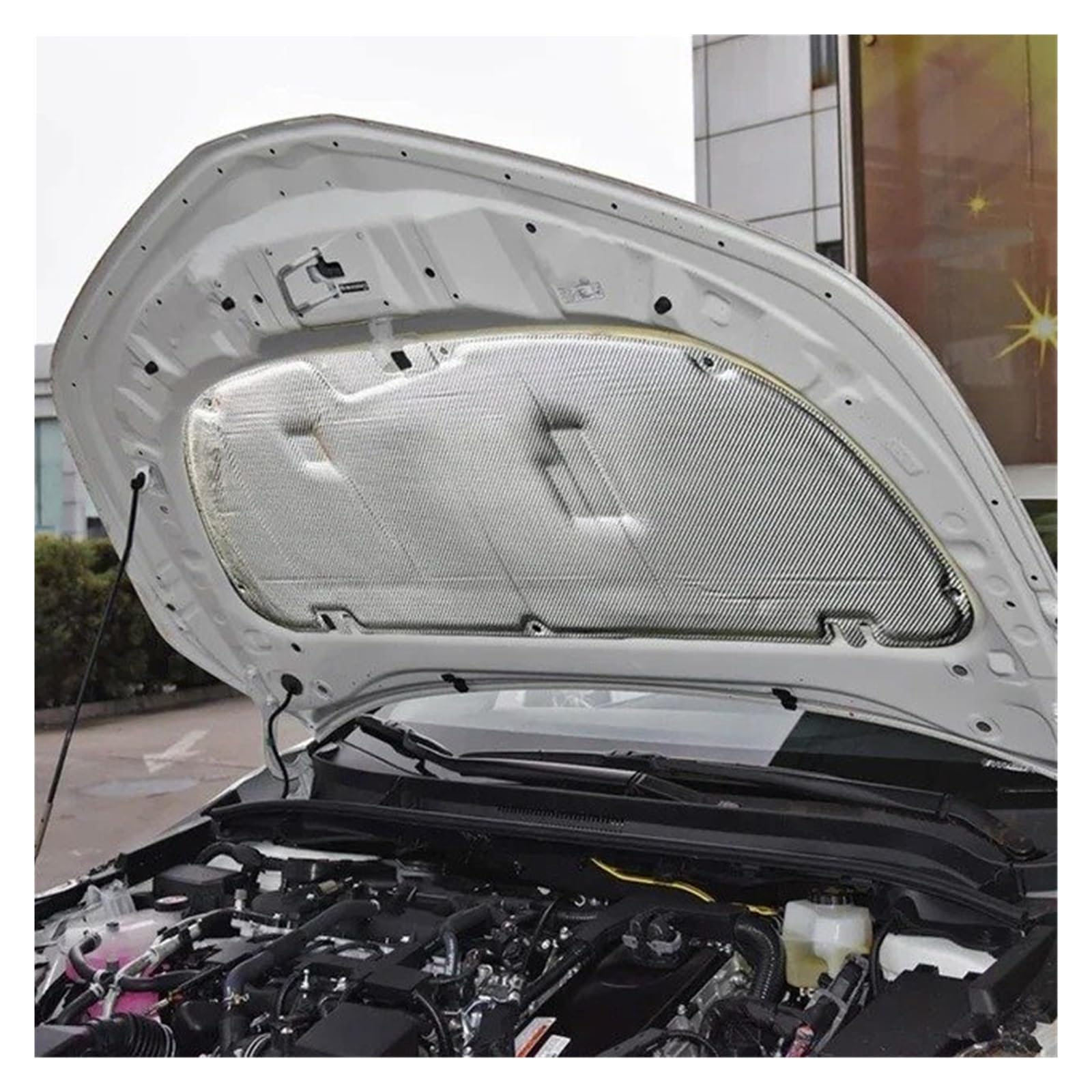 Lhdktee C For Toyota For Orolla 2019 2020 2021 2022 2023 E210 Accessories Z Fireproof Otton Engine Hood Trunk Sound Heat Insulation Engine Insulation Pad