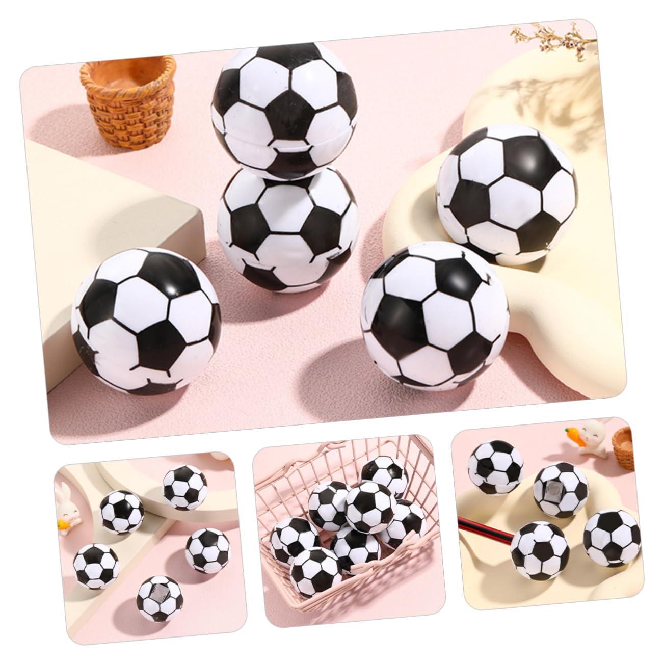 Uonlytech 4 Set Temperamatite Manuale Calcio Accessorio Per Design Compatto E Leggero Per Scuola E Ufficio 20 Pezzi*4