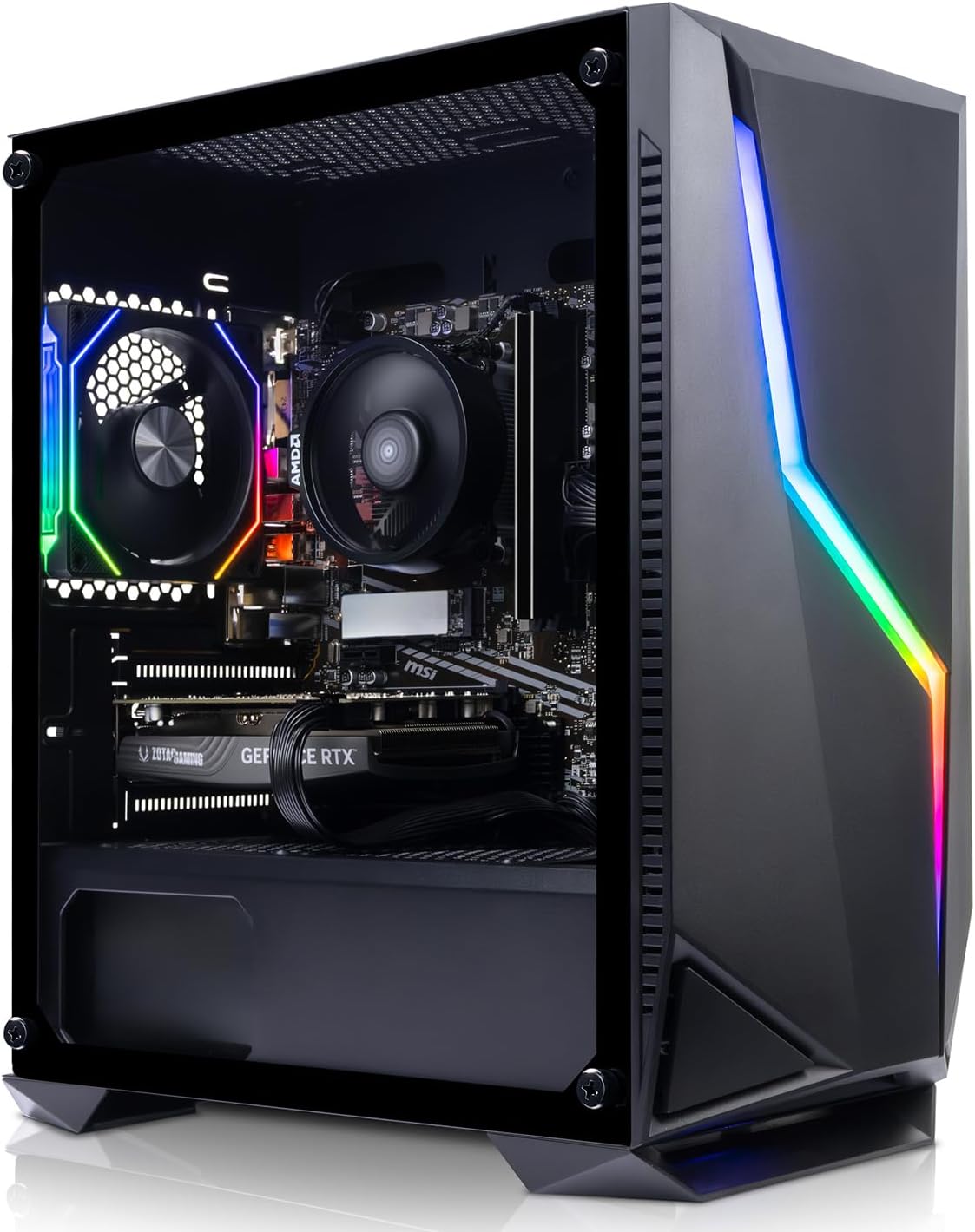 ADMI Gaming PC • Intel Core i5 14400F • Nvidia RTX 4060 8GB GDDR6 • 16GB RAM 3200MHz • 1TB NVME SSD • 550W PSU • Volt RGB Gaming PC Case • Wifi • Windows 11