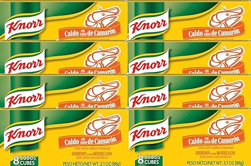 Knorr Cubitos de caldo, camarones de 3.1 oz -- 8 cajas con 8 cubos por caja