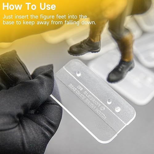 Miniatura 5 de Paquete de 56 soportes para figuras de acción de 6 pulgadas, organizador de juguetes, soportes originales para exhibición, figuras a escala 112,