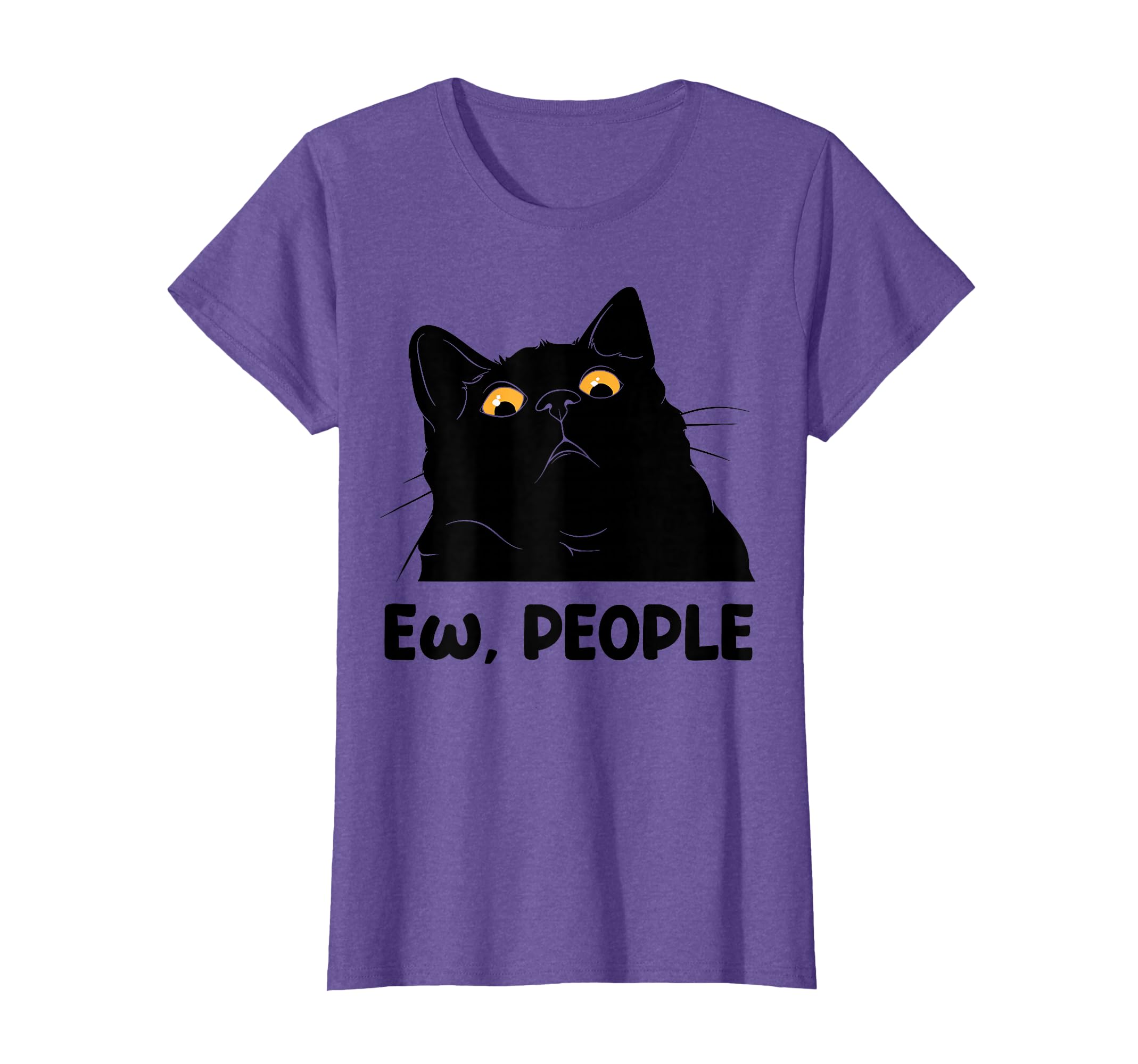 Ew people funny Black Cat lover for women men fun cat saying T-Shirt