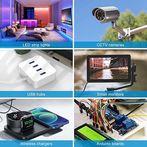 Miniatura 7 de Fuente de alimentación de 5 V, CC 5 voltios 3A 15 W fuente de alimentación LED, convertidor de CA 100-240V CA a CC 5V, adaptador de corriente de