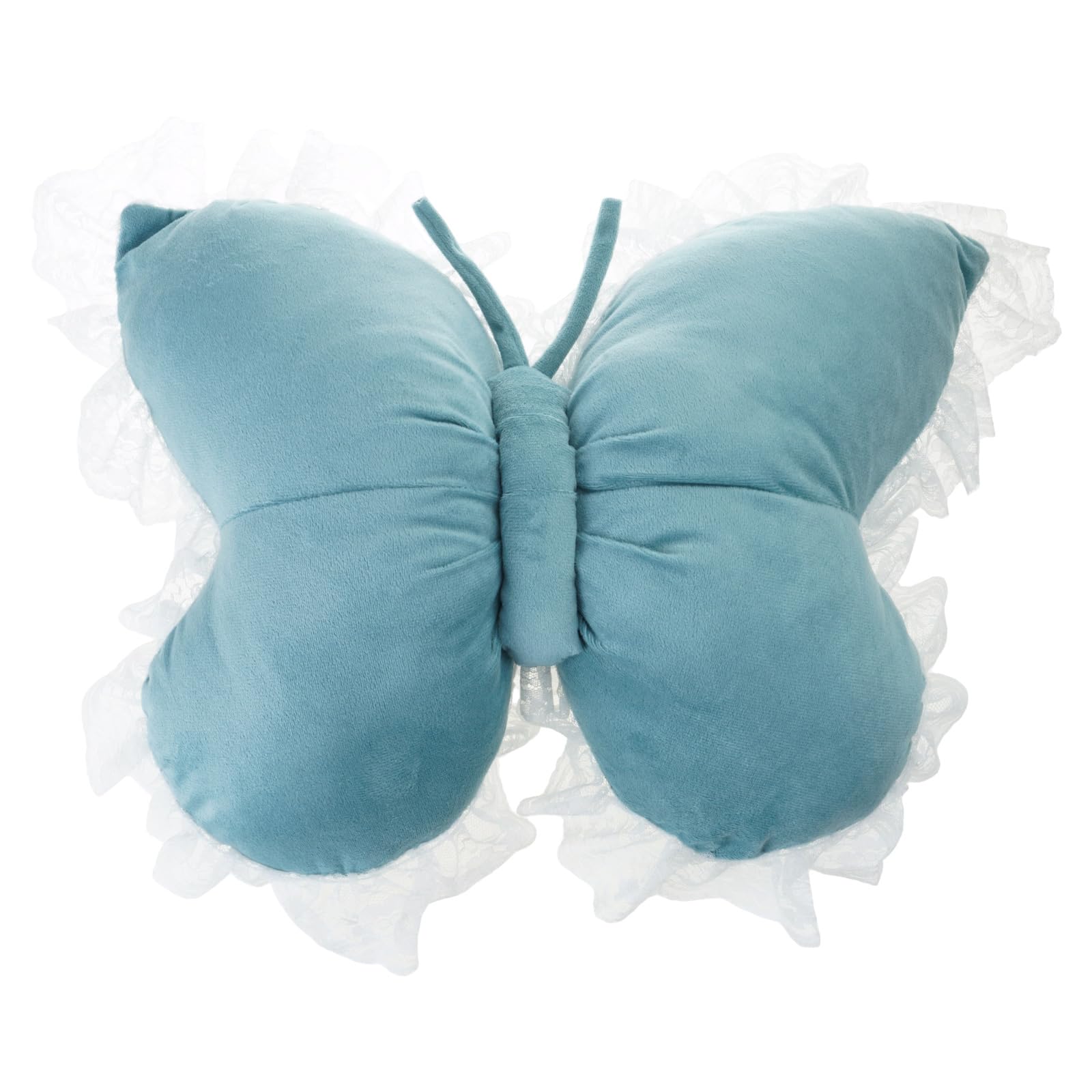 Jazuaiao Florals Embroidered Butterfly Backrest Pillow Soft PP Cotton Filled Accent for Living Room Bedroom Use Chair Comfort Cushion