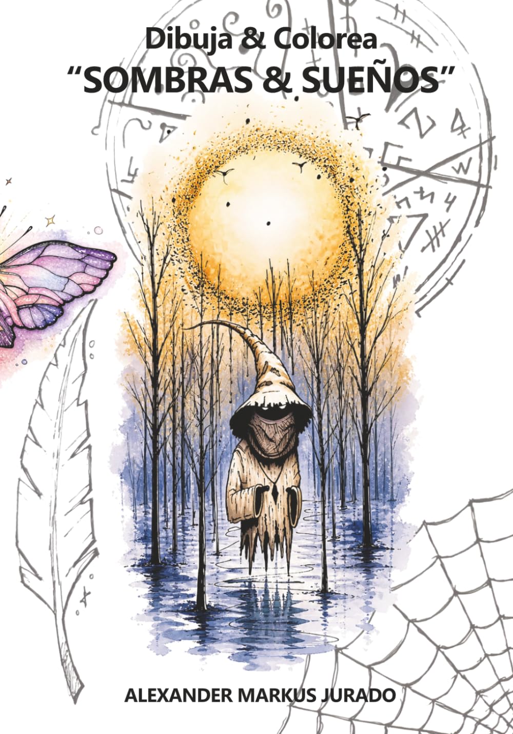 Dibuja y Colorea: Sombras y Sueños: Un libro de colorear de fantasía para adultos y adolescentes con criaturas surrealistas, arte oscuro y escenas imaginativas para la relajación