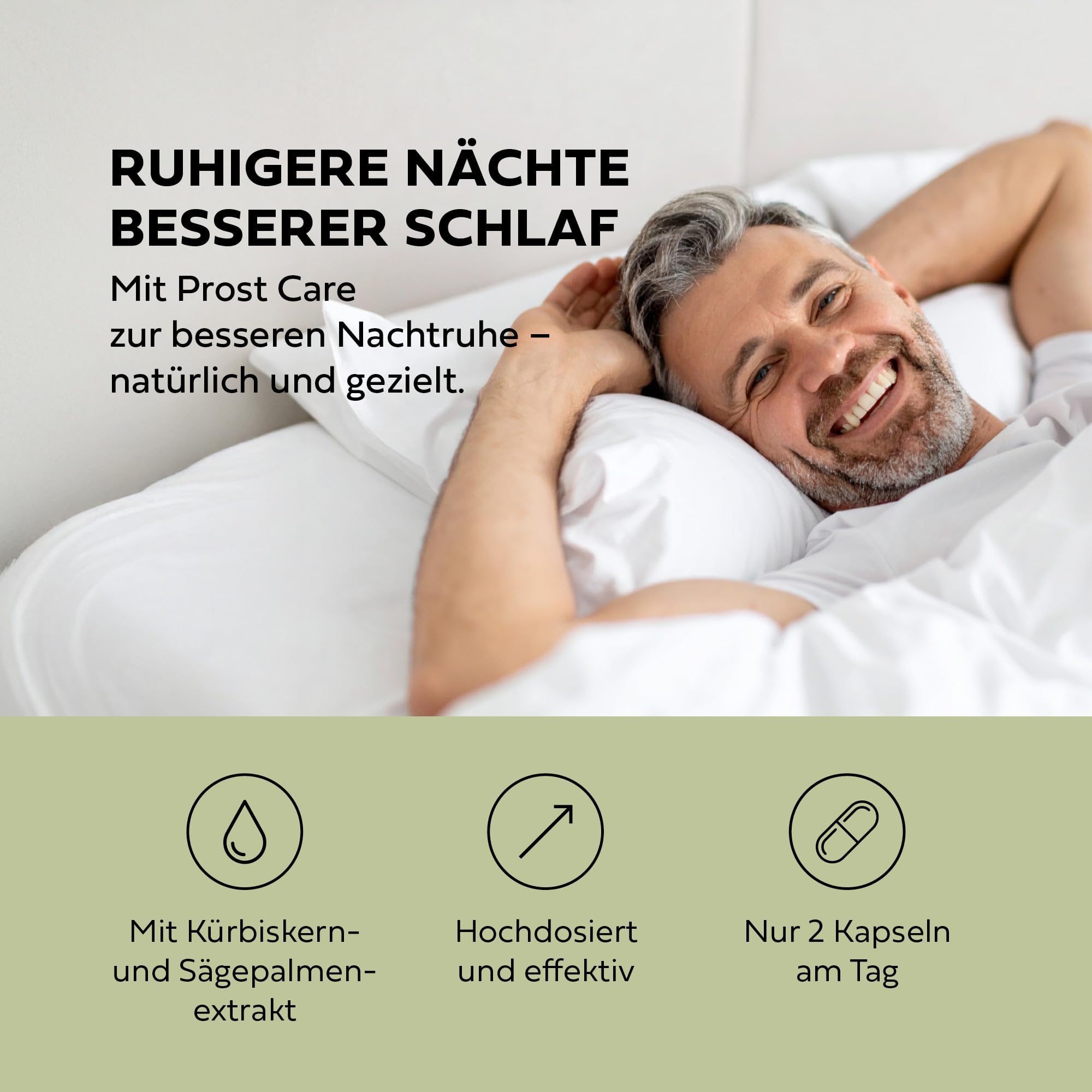Prosta Care Plus - Prostata Komplex Kapseln 120 Vegan Hochdosiert - Sägepalmenextrakt, Kürbiskern, Beta-Sitosterol mit Zink, Vitamin B & Folsäure - Männer ab 40 - Laborgeprüft - 2 Monatsvorrat