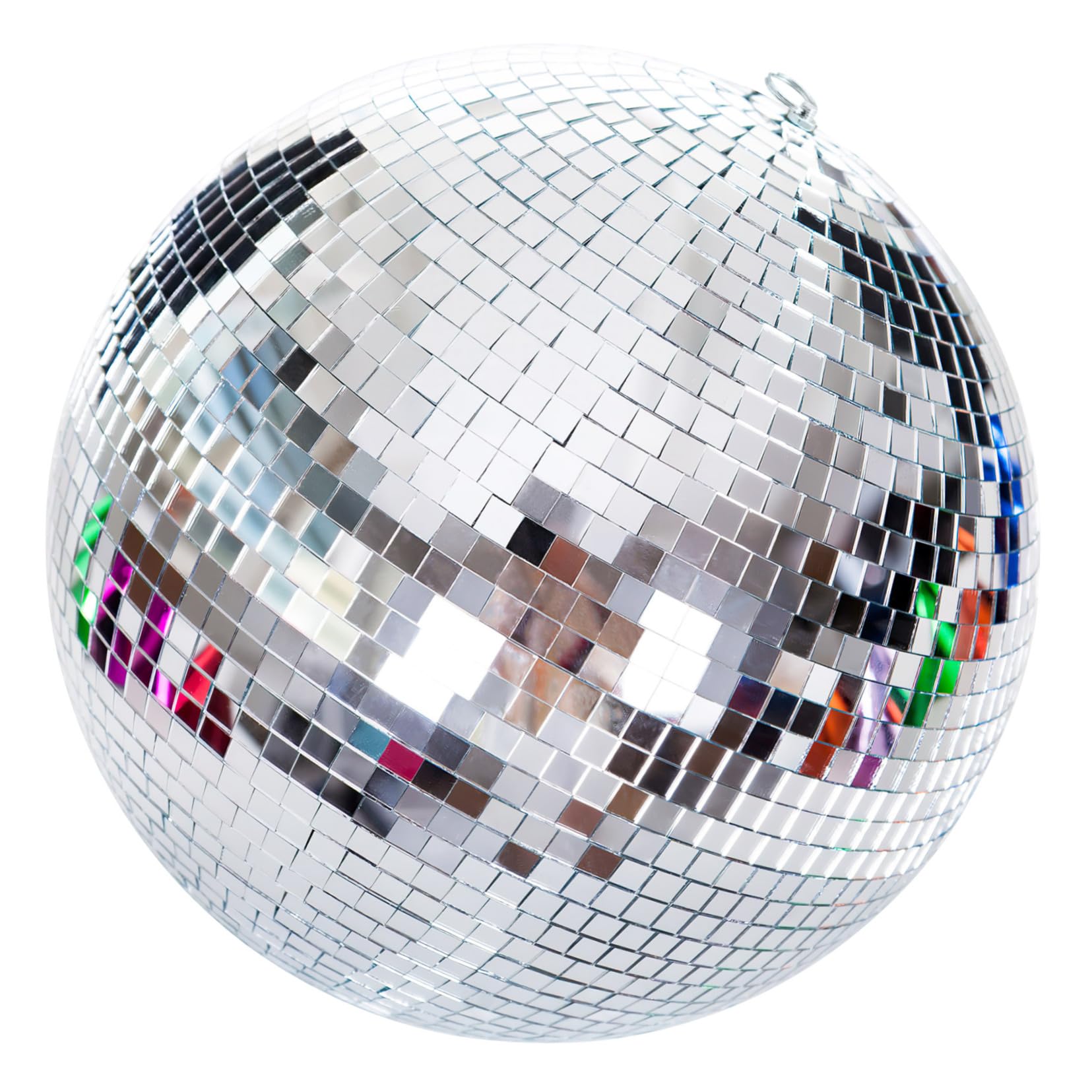 SUPVOX Hanging Disco Balls 30cm Silver Mirror Ball for Room Disco Party Decorations Wall Pendant Mirror Decoration