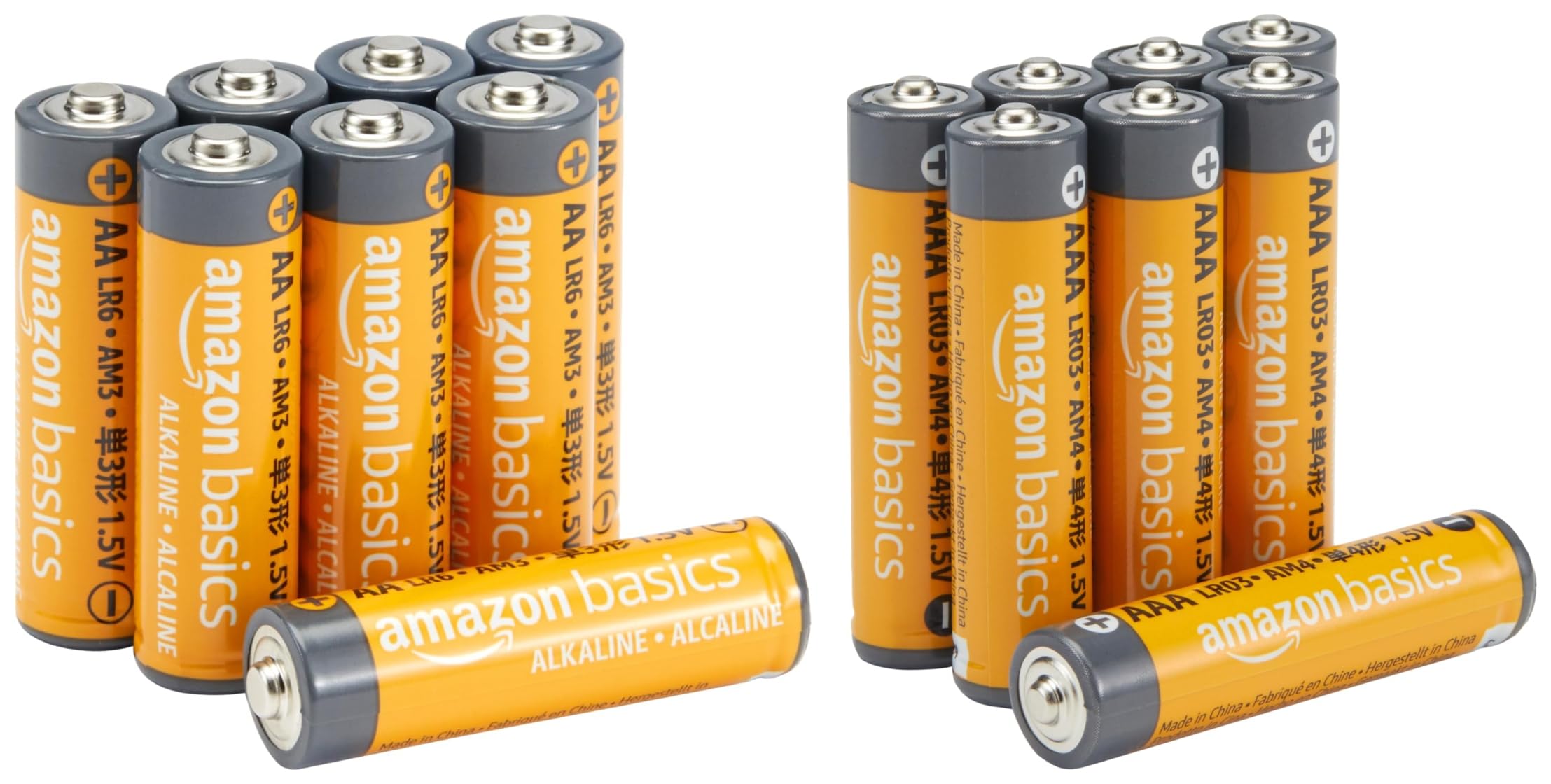 Amazon Basics AmazonBasics AAA Performance Alkaline Non-Rechargeable Batteries (8-Pack) - Appearance