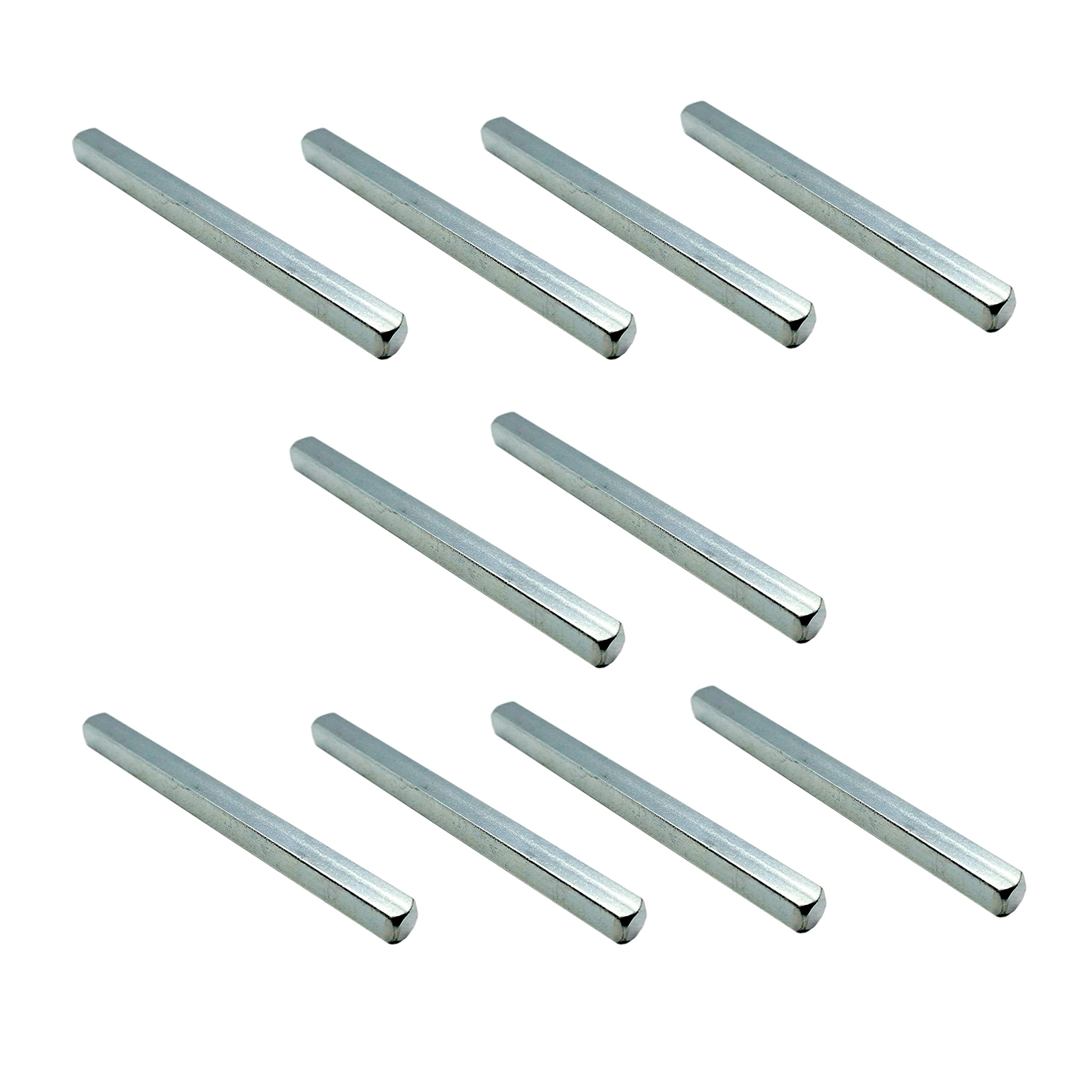 Eai Zinc Plated Door Spindle Bar For Door Handles And Knobs | 10 Piece | 7X200mm