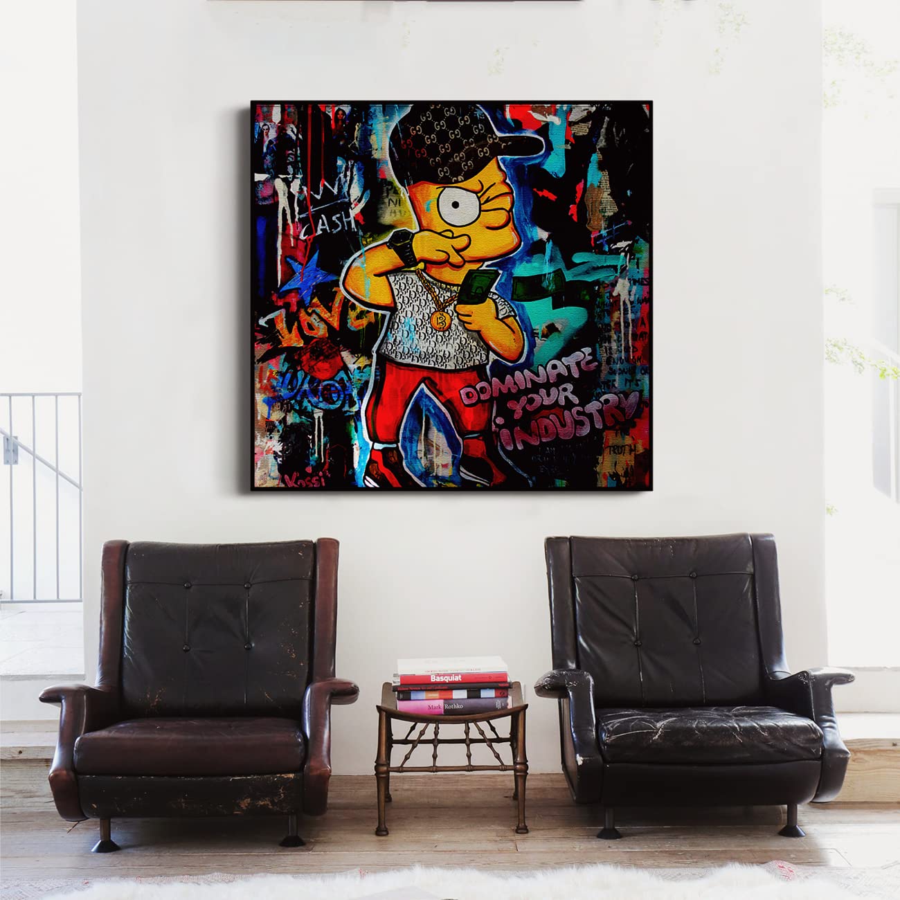 パネルアート アイランド デジタルプリント インテリア 絵画 Amazon.co.jp: シンプソンズアートパネル グラフィティアート