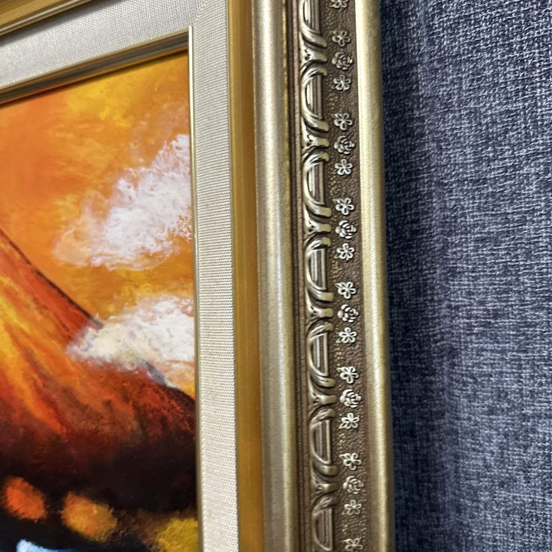 Amazon.co.jp: 資産価値 大場秀夫 絵画 肉筆 油彩 F6キャンバス画
