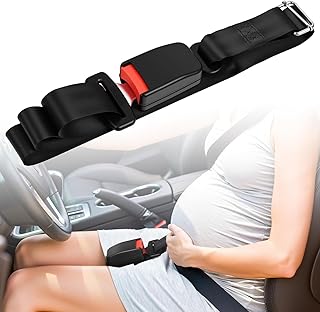 Gaethra Ceinture Voiture Femme Enceinte, Ceinture Sécurité Femme Enceinte Pour Confort et Sécurité, Ceinture Grossesse Voiture Réduit La Pression Sur Le Ventre et Offre Plus De Bien-Être