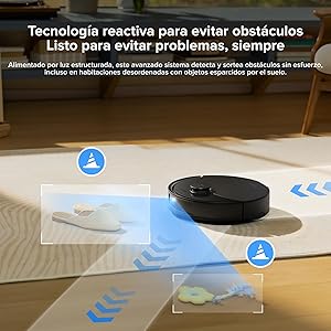 Foto de robot aspirador roborock 10.000 Pa en Amazon