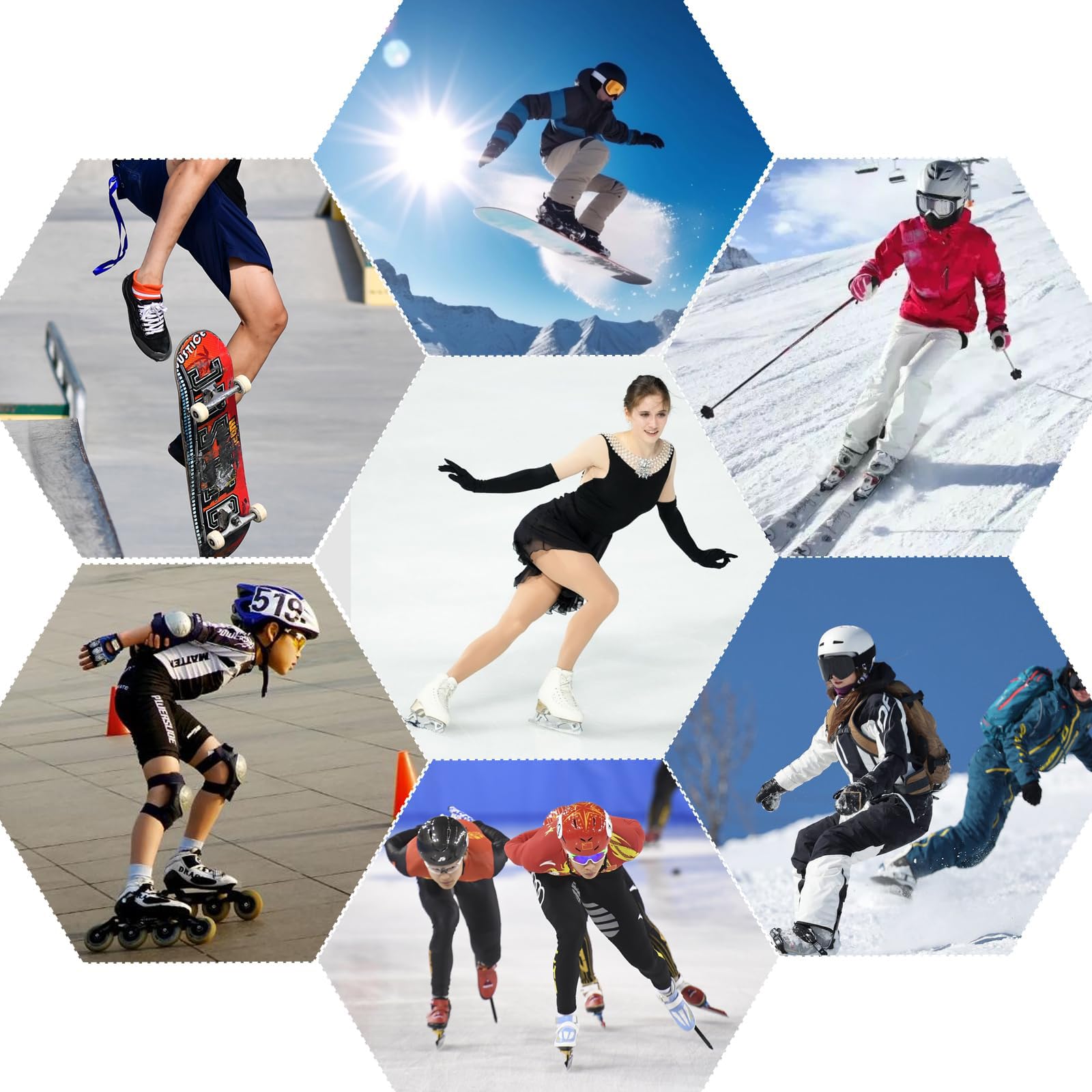 LIUHUO Spodnie ochronne męskie / damskie ochronne wyściełane szorty na snowboard, łyżwy i narty, ochrona 3D na biodra, pośladki i kości ogonowe, dzieci, dorośli