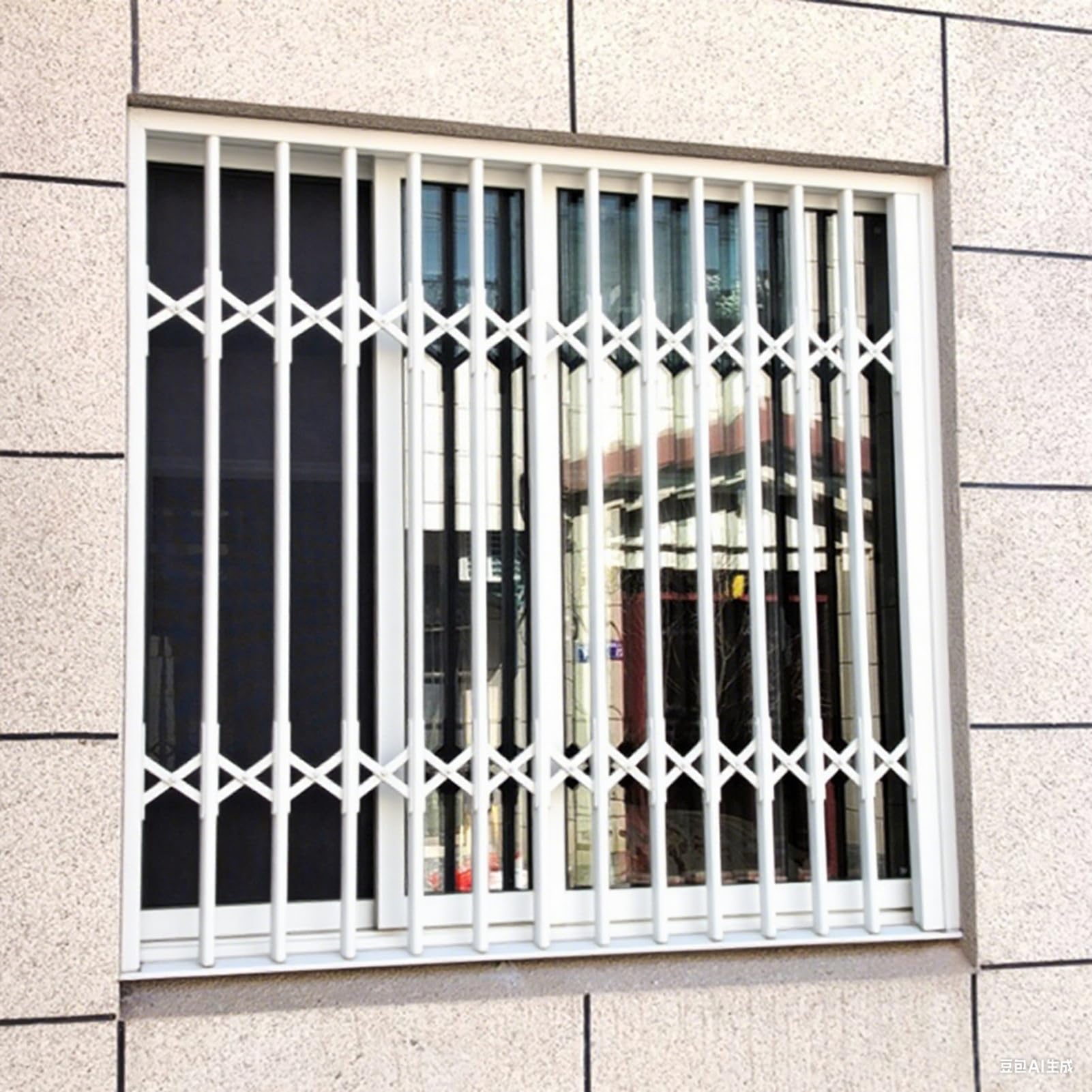 Barra de seguridad ajustable para ventana, a prueba de robos, barandilla y soporte de puerta para mejorar la seguridad del hogar, prevención de caídas, seguridad infantil, solución de seguridad