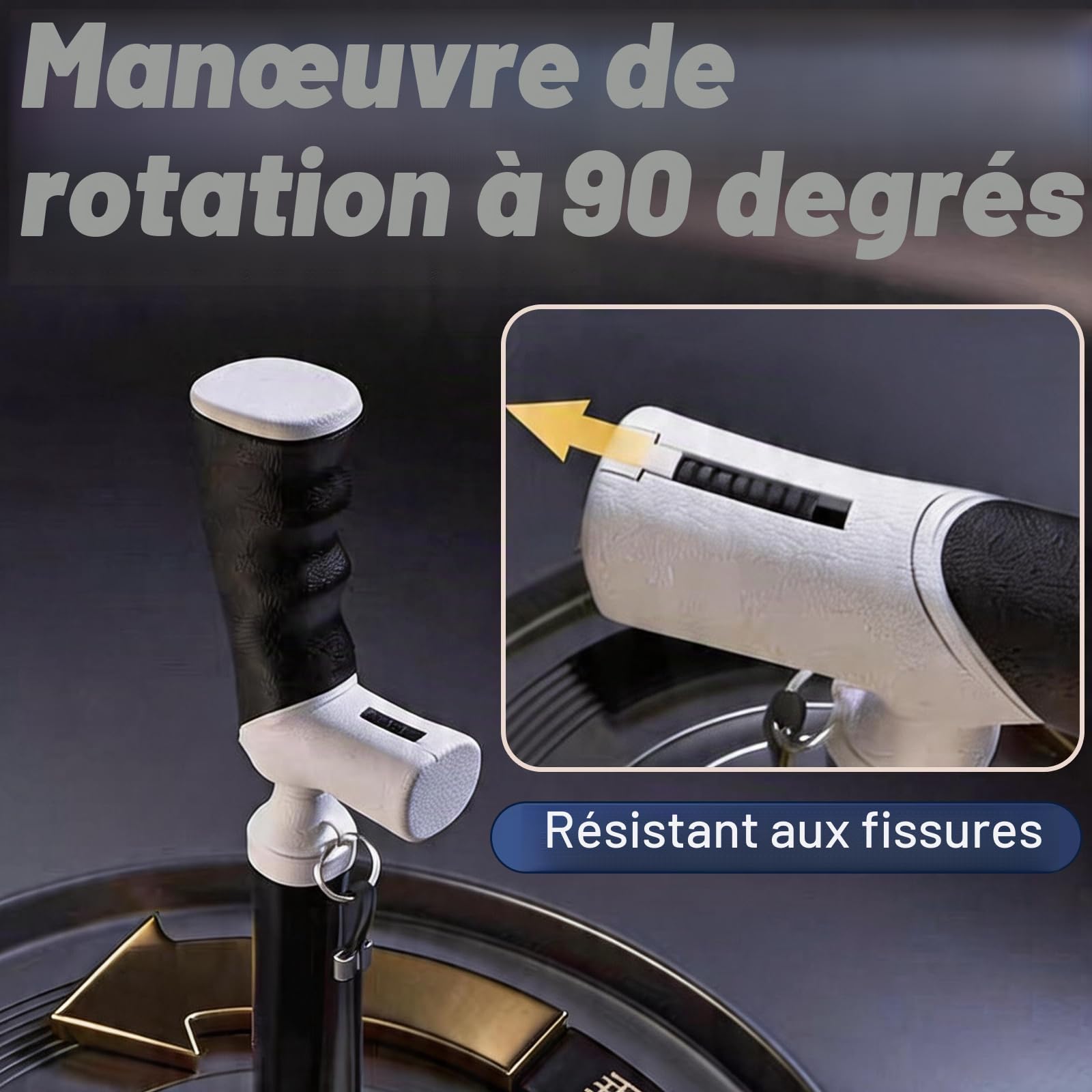 Canne de Marche, Canne Rétractable de 38,5 à 96,5 cm Bâton de Randonnée de 47,5 à 105 cm Baton de Marche 2 en 1 en Alliage de Titane avec Poignée Ergonomique et Embout en Caoutchouc Antidérapant