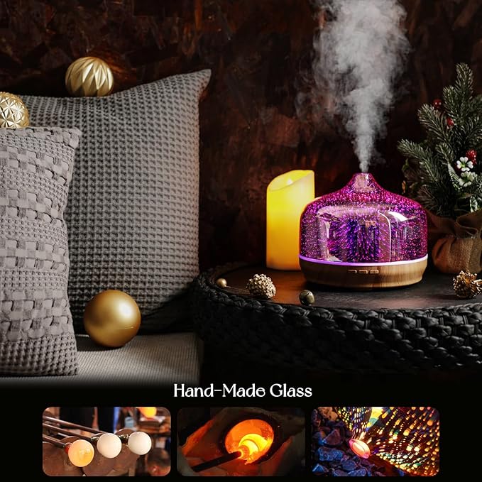 Difusor de Aromas Porseme 500ml con Control Remoto - Rosa Dorado miniatura 5