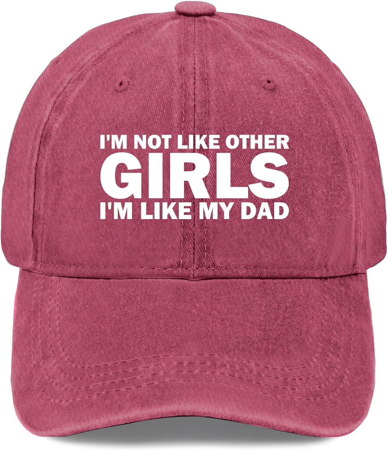 I'm NOT Like Other Girls I'm Like My DAD Cap Women Baseball Hat Adjustable Hats