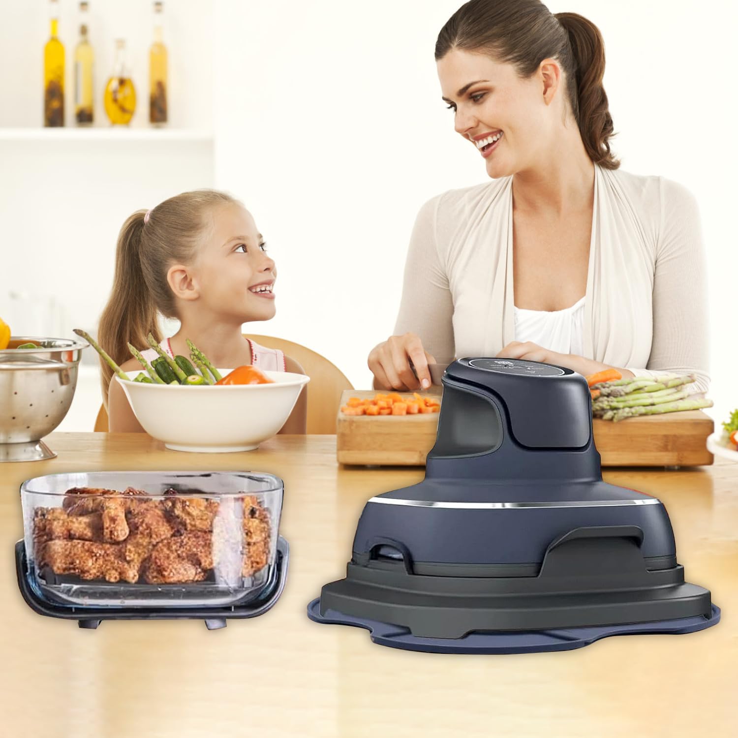 Silikon-Untersetzer Für Ninja Crispi Air Fryer – Hitzebeständig, Rutschfest, Schützt Arbeitsplatte, Blau