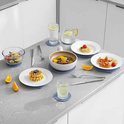 Miniatura 4 de Alfombrilla de silicona para salvamanteles, multiusos, protector de encimera de cocina, hervidor, sartén, taza, cuencos y platillos, resistente al