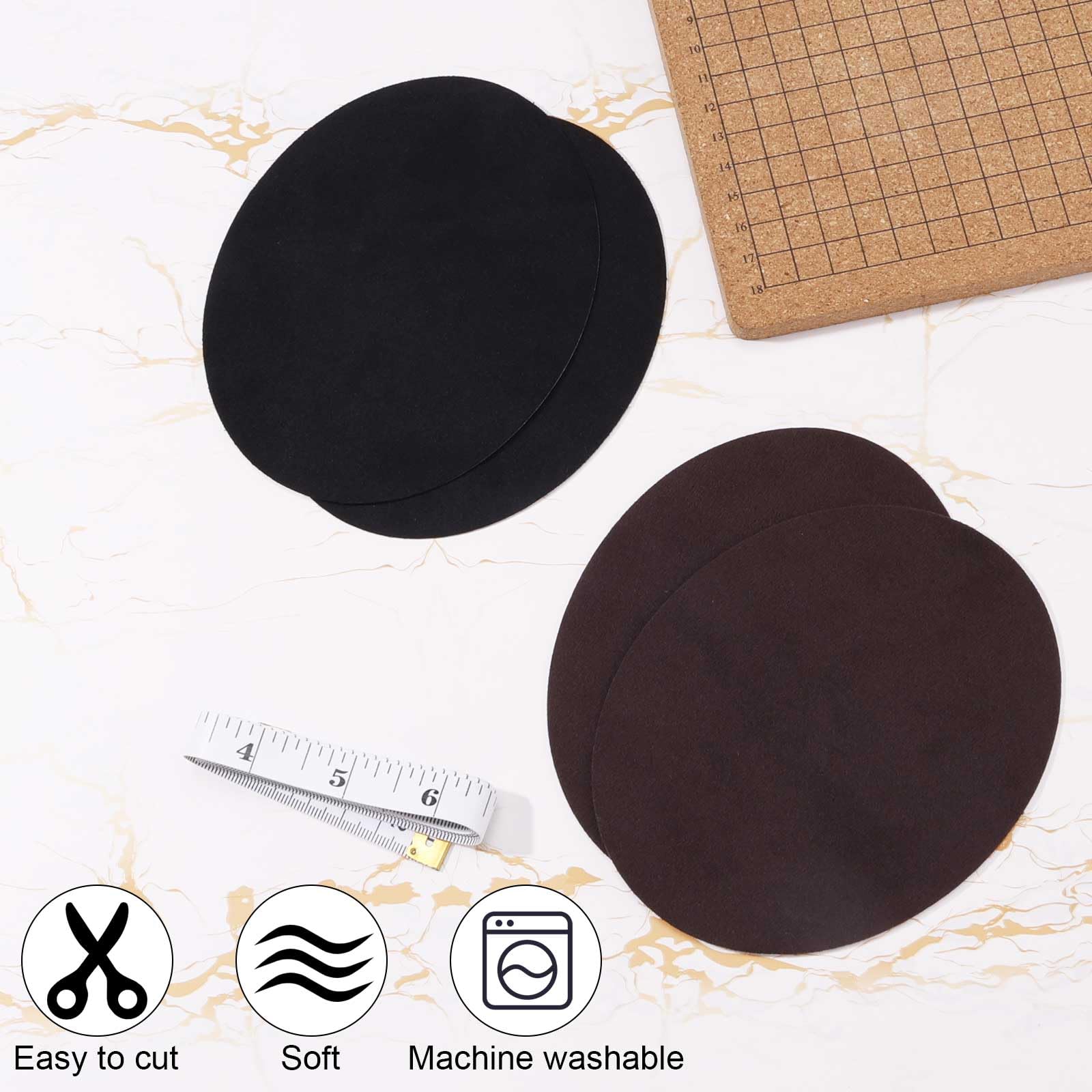 HURRISE Patchs Ovales En Fer 5 Paires Patchs De Repasser Réparation De