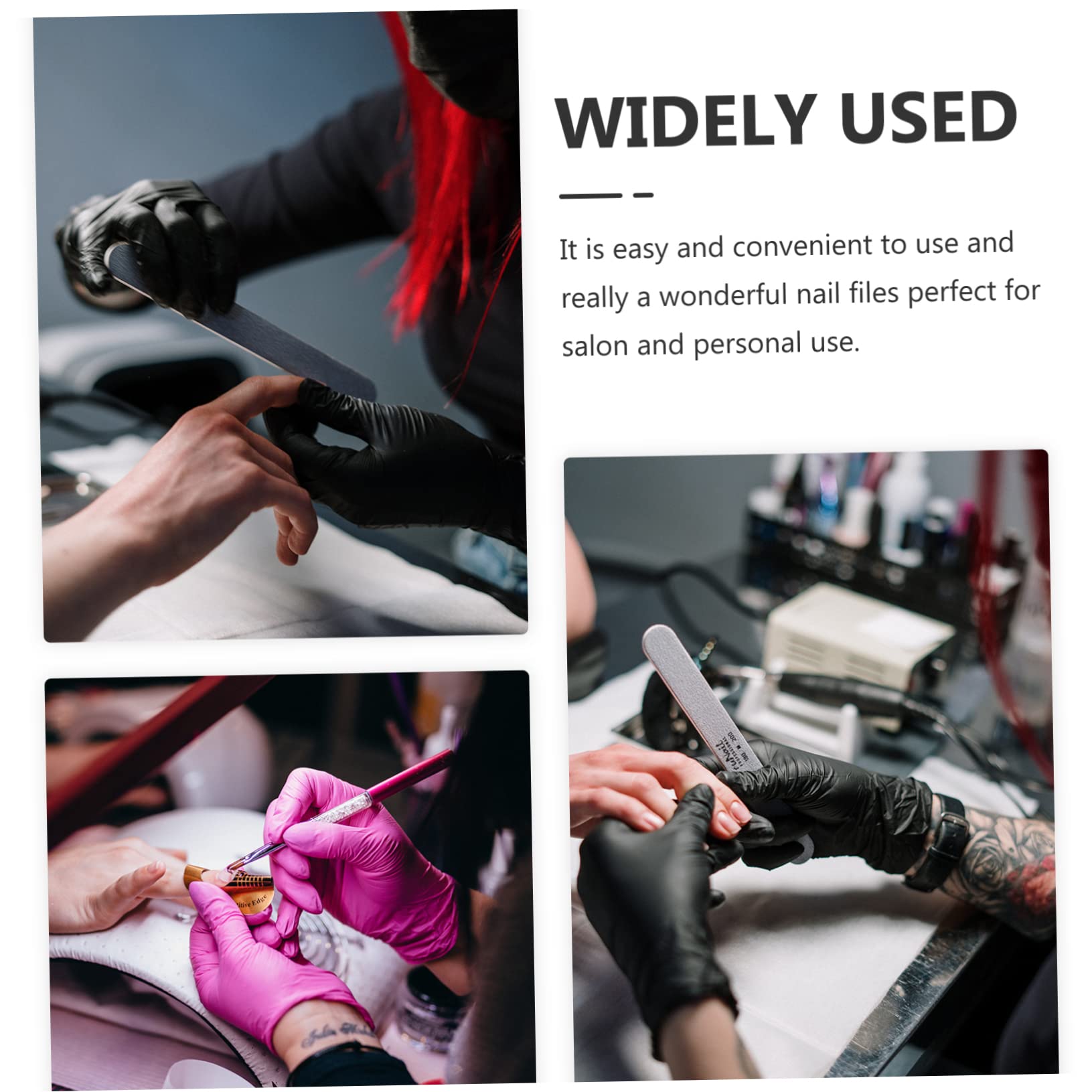 SHERCHPRY 6Pcs Folding Metal Nail Files Compact Reusable Fingernail Files for Manicure for Home Travel Lightweight Design for Easy Portability