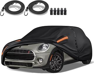 16-Layer Special Full Car Cover Fit for 2002-2021 Mi-ni Cooper/Cooper S, Ultra Heavy 600D Oxford Cloth, Can Withstand Summer Sun Exposure and Winter Snow, Rain, Dust, UV Protection All Weather