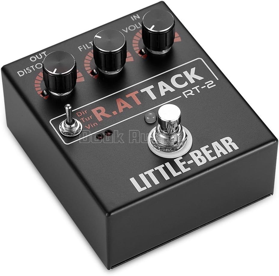 Nobsound Little Bear 3 RAT Tack Guitar Bass Distortion Effector effect Stomp Box Fuzz Pedal LED