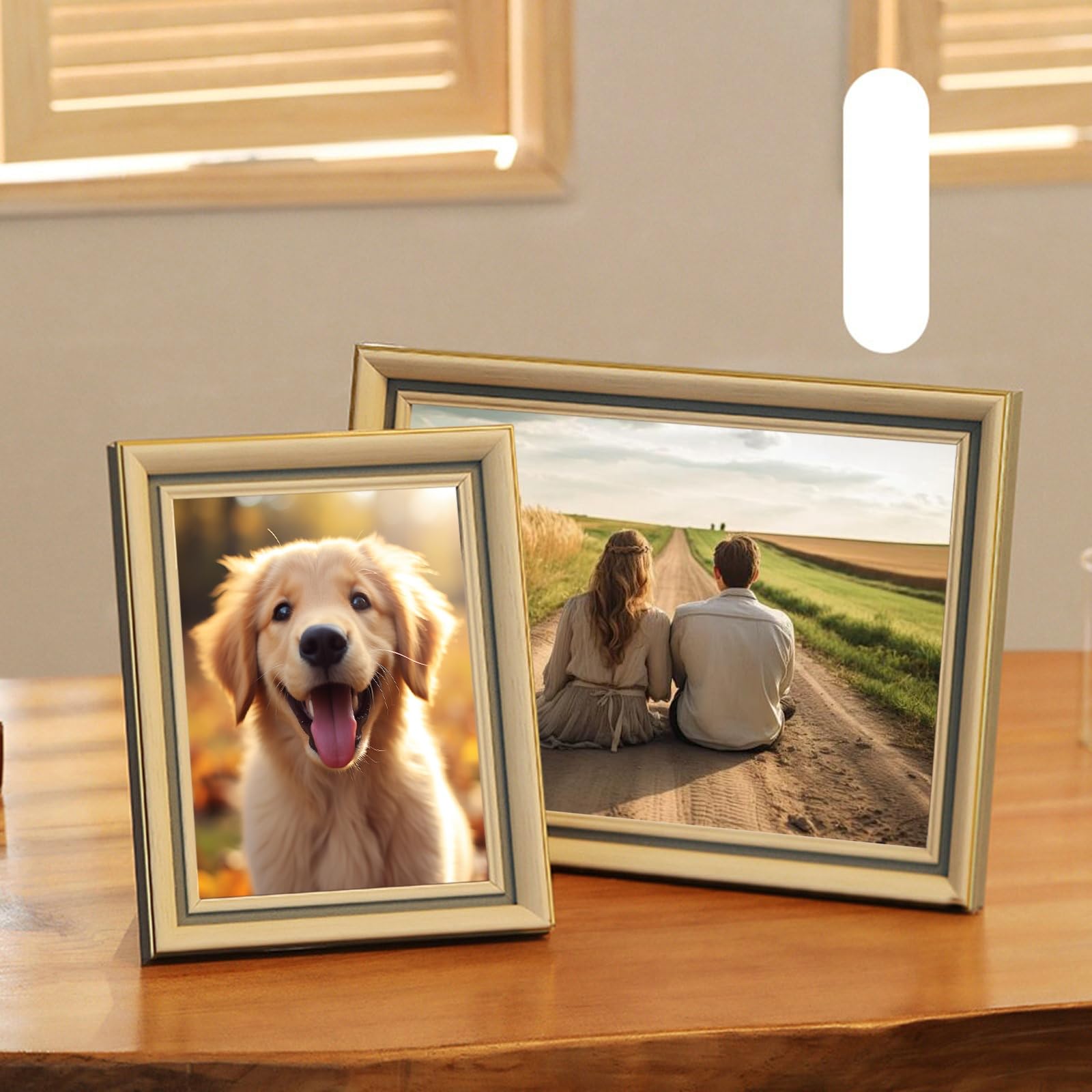 ミニチュアフレーム #16 Amazon.com - Photo Frames 6x8 Wall Hanging & Table Display, MDF