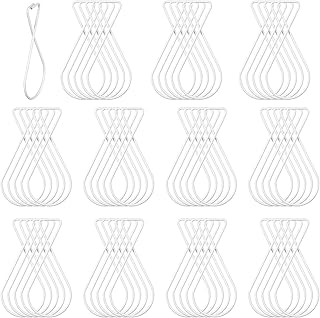 60 Pieces Drop Ceiling Hooks Clips Ceiling Tile Hooks Drop Ceiling Clips for Hanging Classroom Ceiling Hangers Suspended Tile Hanger for Classroom Office Home Wedding Decorations (White, 60 Pcs)