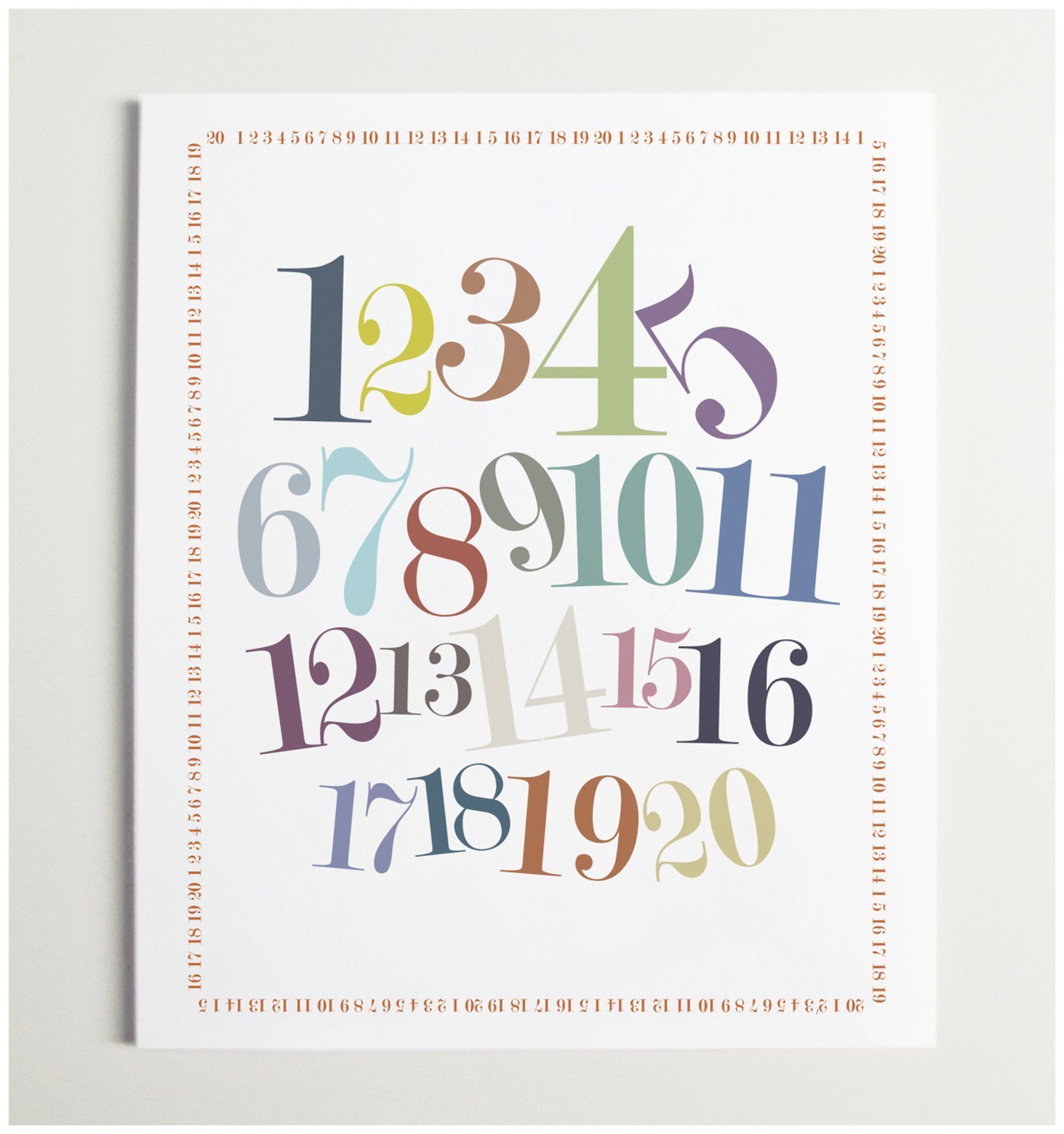 ModernPOPNumber Border Print